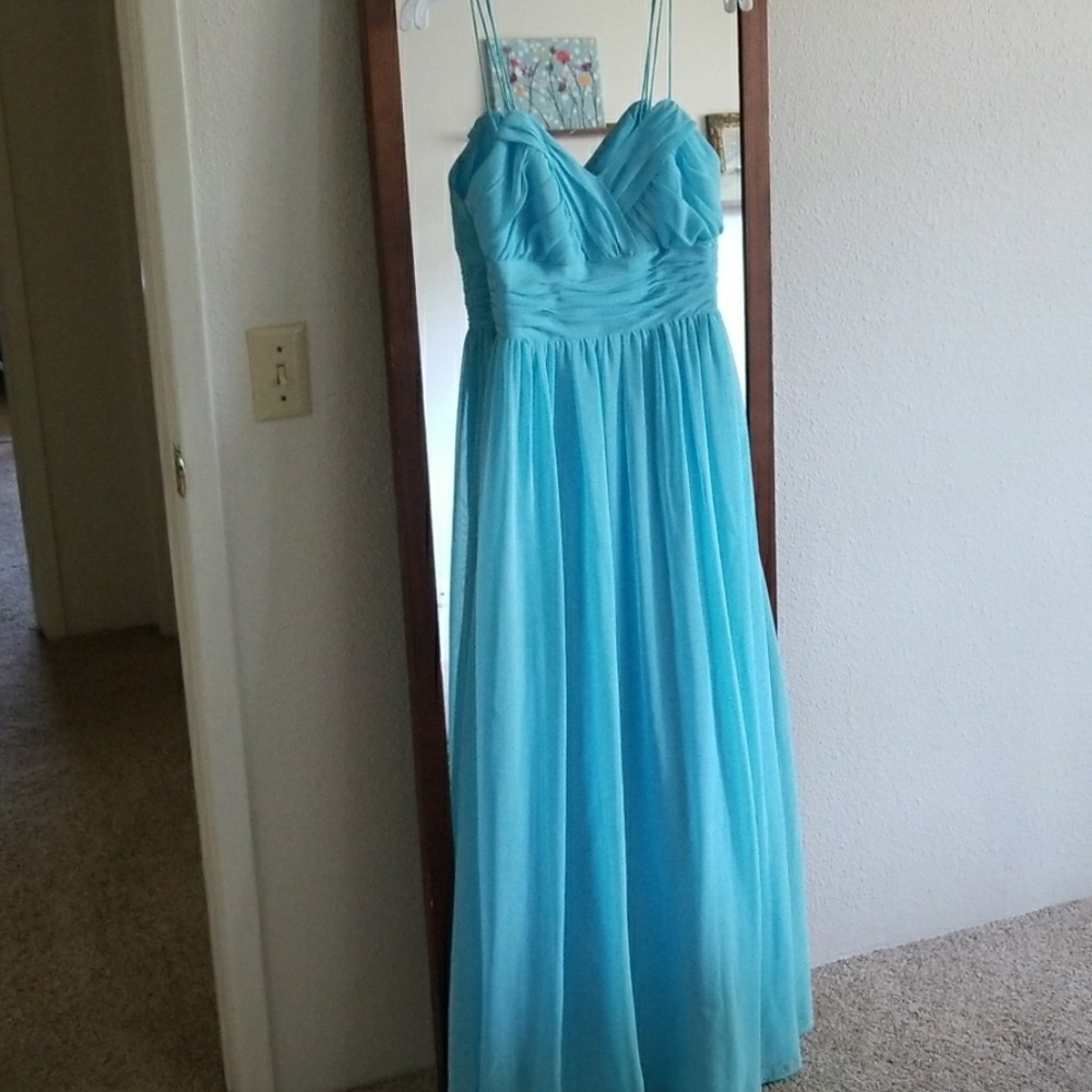 Light blue bridesmaid dress